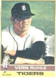 1976 Topps Baseball Cards      089      Vern Ruhle